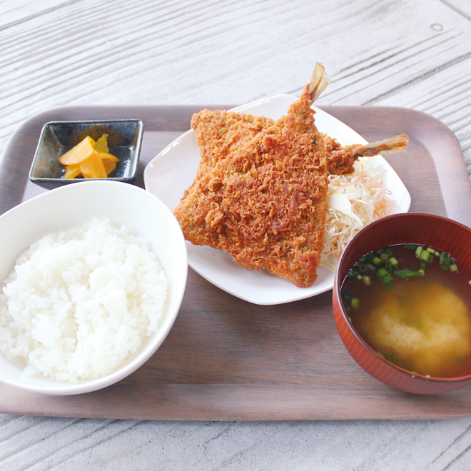 アジフライ定食